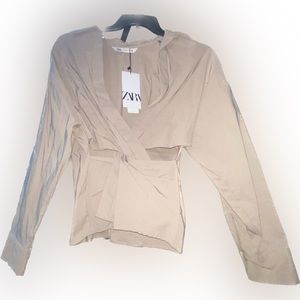 BNWT ZARA criss cross top